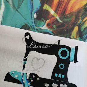Main(e) Nähmaschine "Love" Plottvorlage