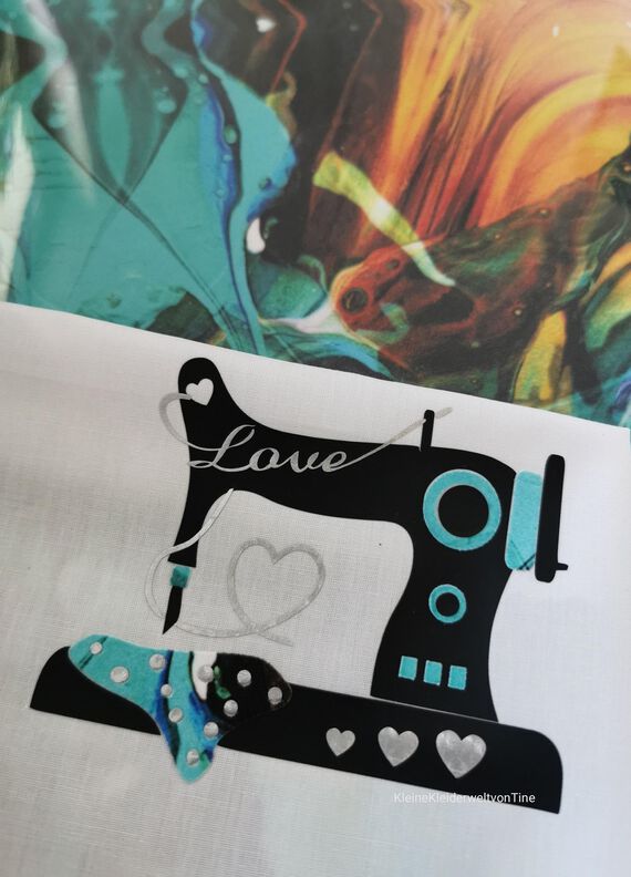 Main(e) Nähmaschine "Love" Plottvorlage image number 2