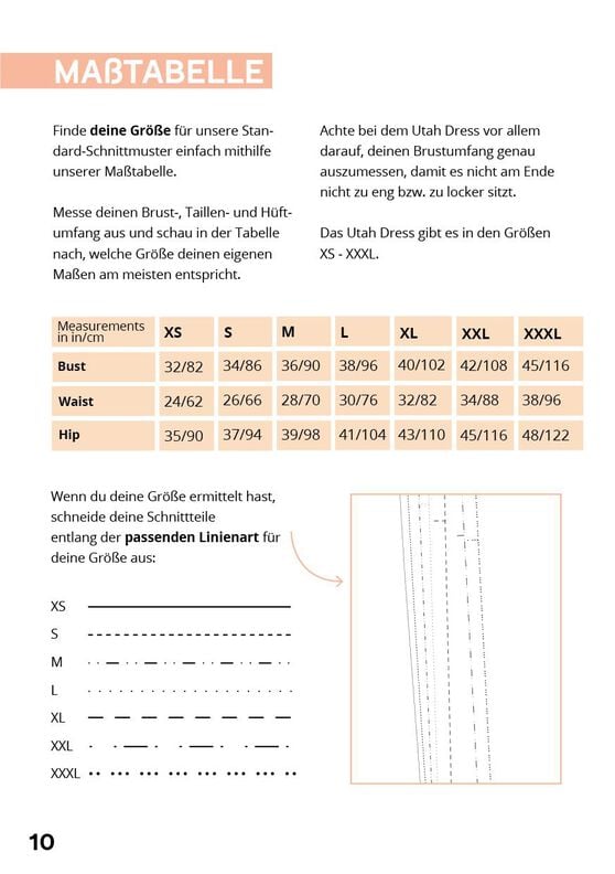 Schnittmuster nach Maß für ein Sommerkleid mit Raffung image number 9