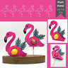 Plotterdatei Flamingo zum Befüllen für Schokokugel Lolli thumbnail number 1
