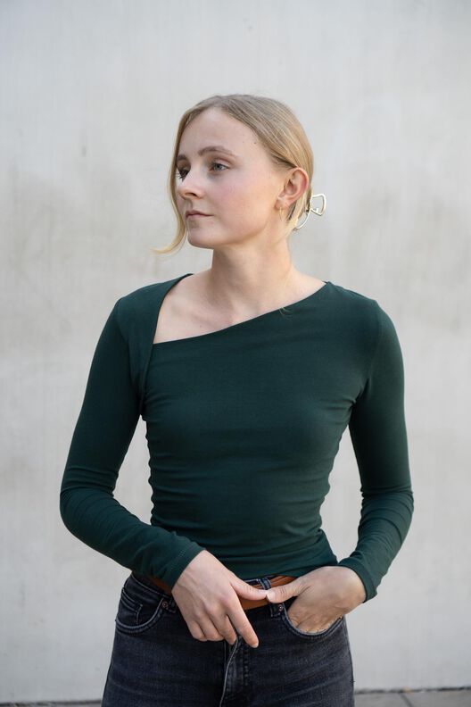 Asymmetrisches Langarmshirt "Alea" - Gr. 34 - 46 image number 7