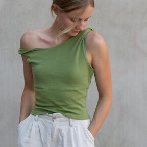 Asymmetrisches One-Shoulder Top mit Drehung - JULE