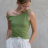 Asymmetrisches One-Shoulder Top mit Drehung - JULE thumbnail number 3