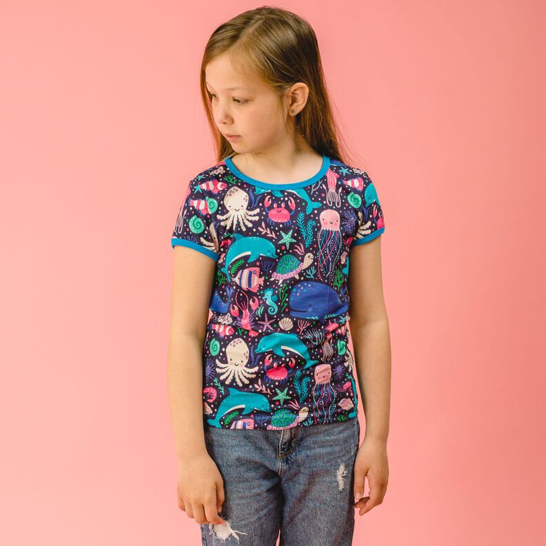 Kinder Shirt Schmal mit Kurz- & Langarm LALU ♥ Gr. 92-164 image number 3
