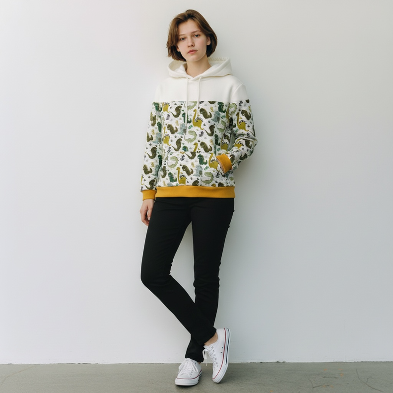 Schnittmuster + Anleitung Kinder-Hoodie Gr. 92/98-164/170 image number 6