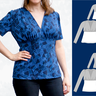Selina Shirt mit Kräuselungen V-Ausschnitt BU 80-116, A4+A0 thumbnail number 10