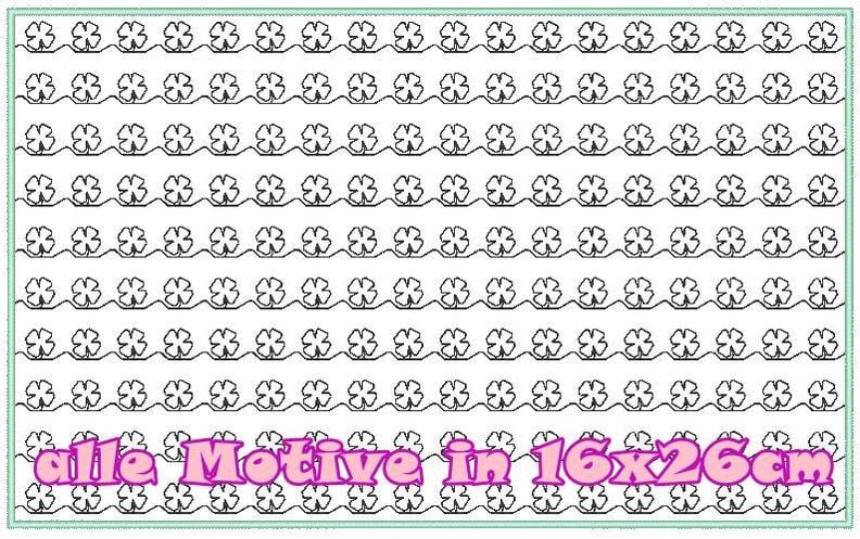 voll flächige Stickdatei zum Stoff besticken 16x26cm image number 5