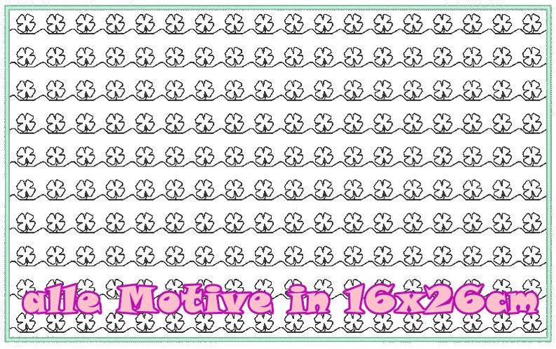 voll flächige Stickdatei zum Stoff besticken 16x26cm image number 5