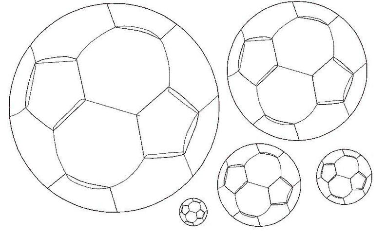 Fußball Doodle Fussball Stickdatei image number 3