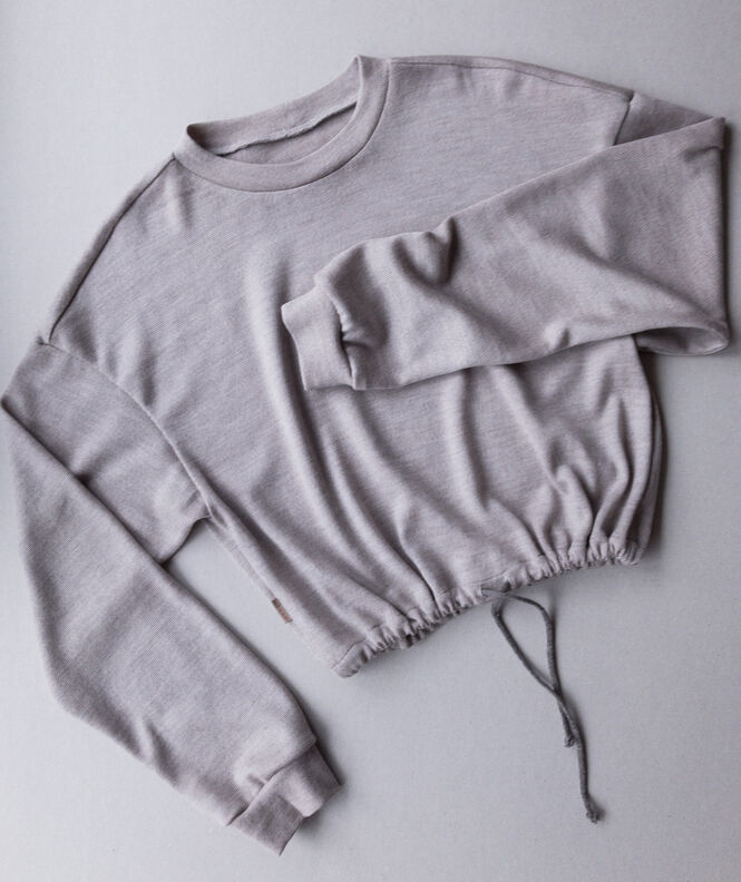 Oversize Sweater / Pullover mit Gummizug 34-56 image number 10