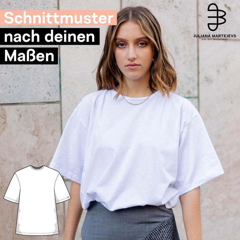 Schnittmuster nach deinen Maßen für ein oversized T-Shirt image number 1