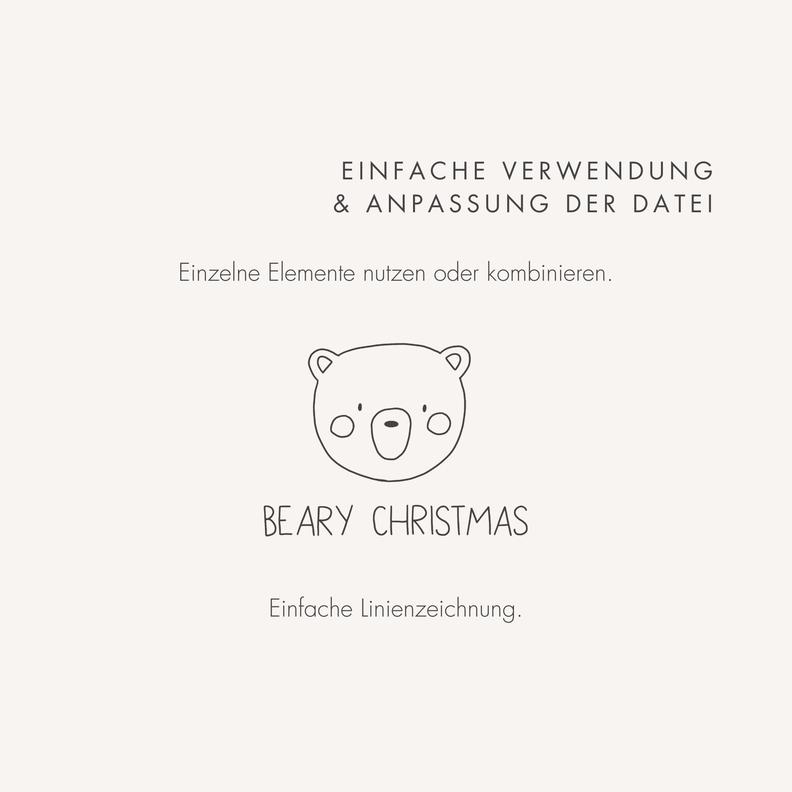 Plotter- und Laserdatei "BEARY CHRISTMAS" image number 3