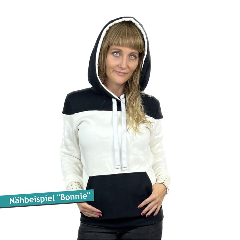 Schnittmuster + Anleitung Hoodie/ Jacke Bonnie Gr. 32–54 image number 7