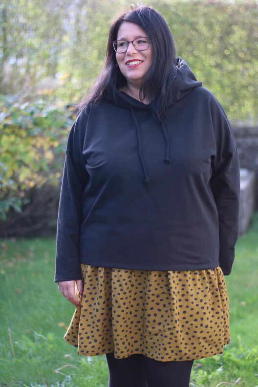 Hoodiekleid, Hoodie, Rock GREDING Gr. 34-56 Schnittmuster image number 11