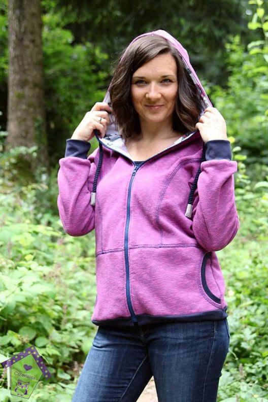 Sweatjacke Pia für Damen Gr. 36 - 52 image number 2