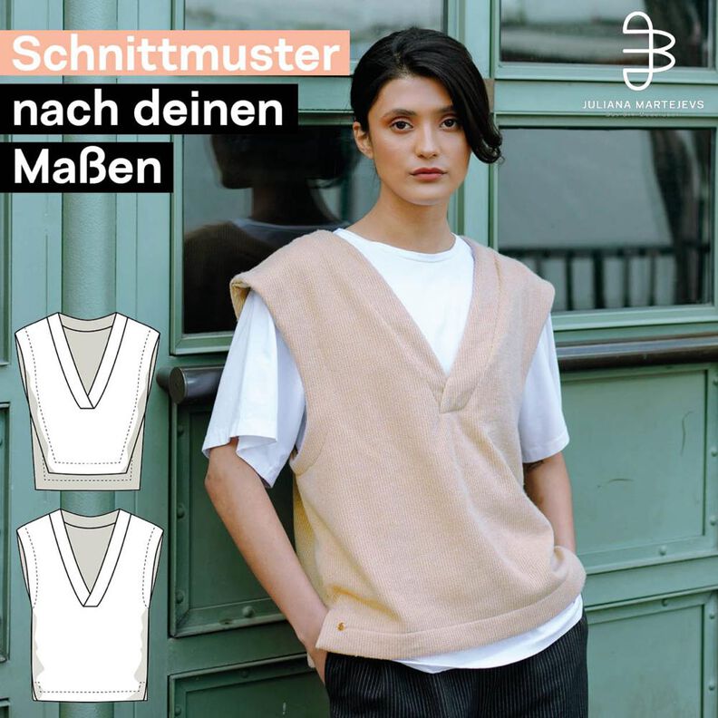Schnittmuster nach deinen Maßen für einen Pullunder image number 1