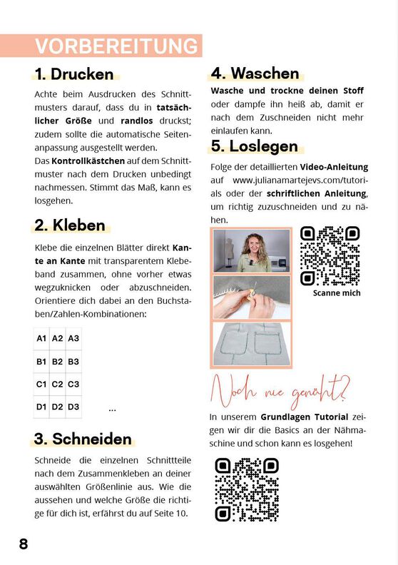 Schnittmuster nach Maß: Minirock OHNE NÄHMASCHINE Damen image number 7