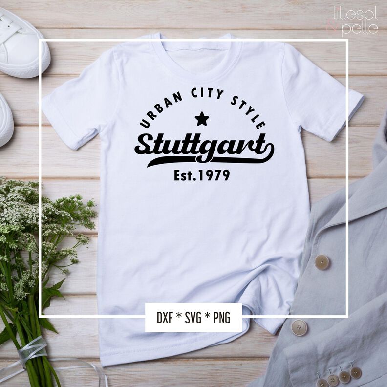 Plotterdatei Stuttgart Urban City Style image number 2