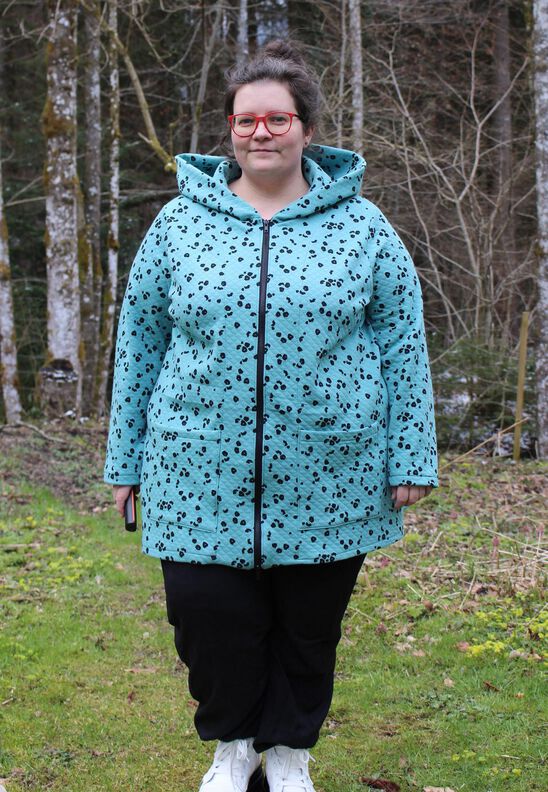Wolljacke, Sweatjacke mit Kragen oder Kapuze (34-58) JACA image number 6