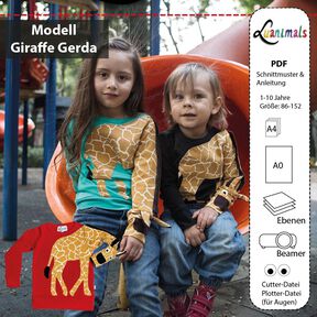 Pullover Kind E-Book Luanimals Giraffe Gerda (86-152cm)