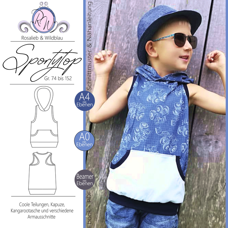 Sporty-Top Gr. 74 bis 152 image number 1