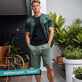 Männer Sweatshorts, XXS-4XL - Schnittmuster mit Ebenen