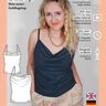 Top mit Wasserfallausschnitt, mit Videoanleitung Gr. XS-XXXL thumbnail number 5