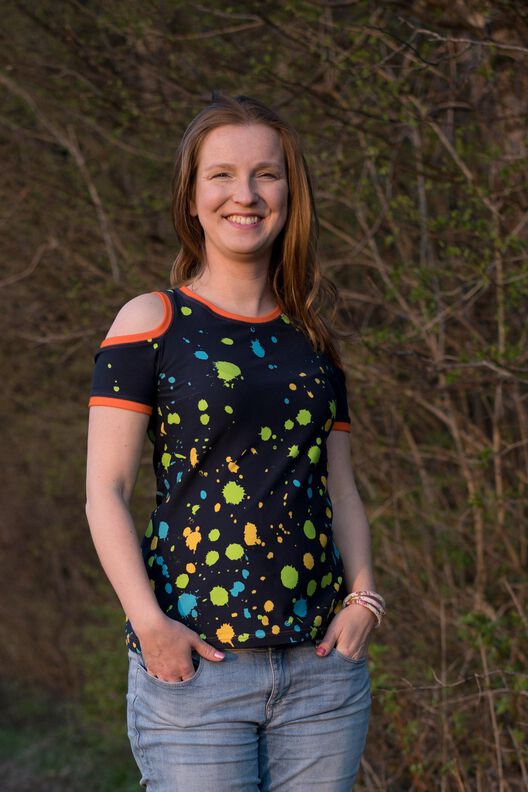 Shirt Hella mit Schulter cut out, Gr. 34-52, E-Book A4, A0 image number 1