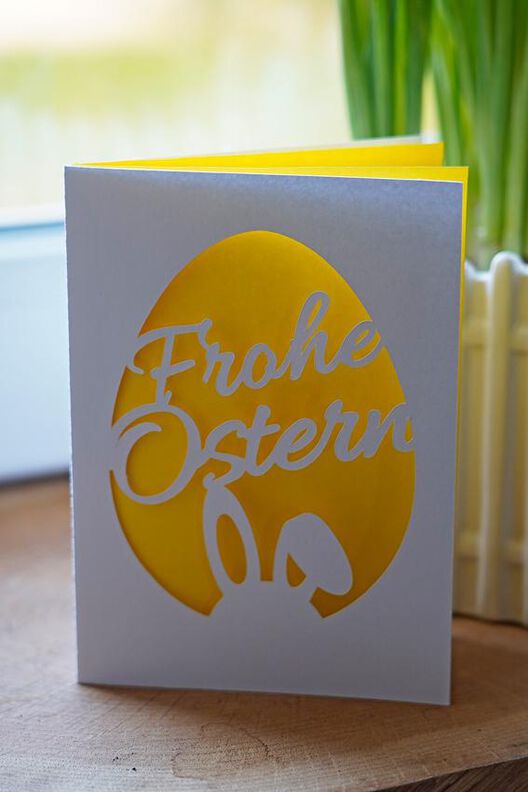 Plotterdatei Frohe Ostern Karte image number 10