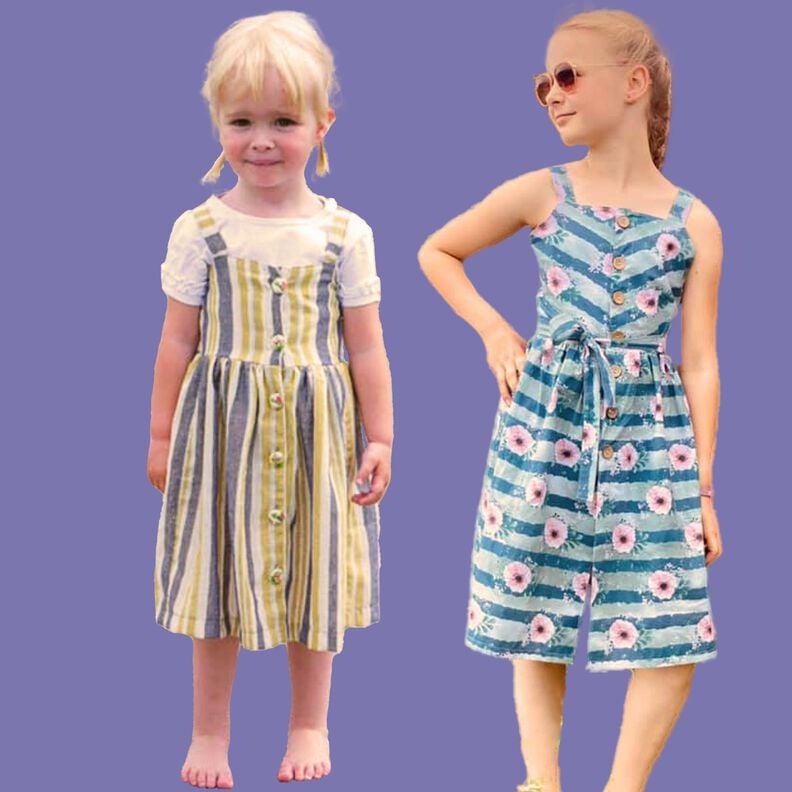Kinder Träger Kleid mit gesmoktem Rücken GARIS ♥ Gr. 98-164 image number 2