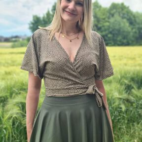 Wrap-Crop-Top Jaspis de