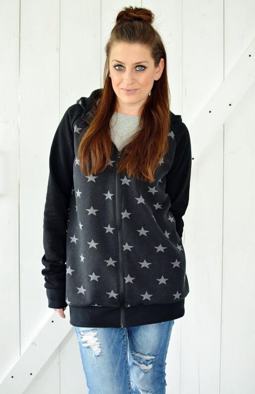 Hoodie, Sweat Jacke (XXS-5XL)  CACTUS Unisex Schnittmuster image number 9