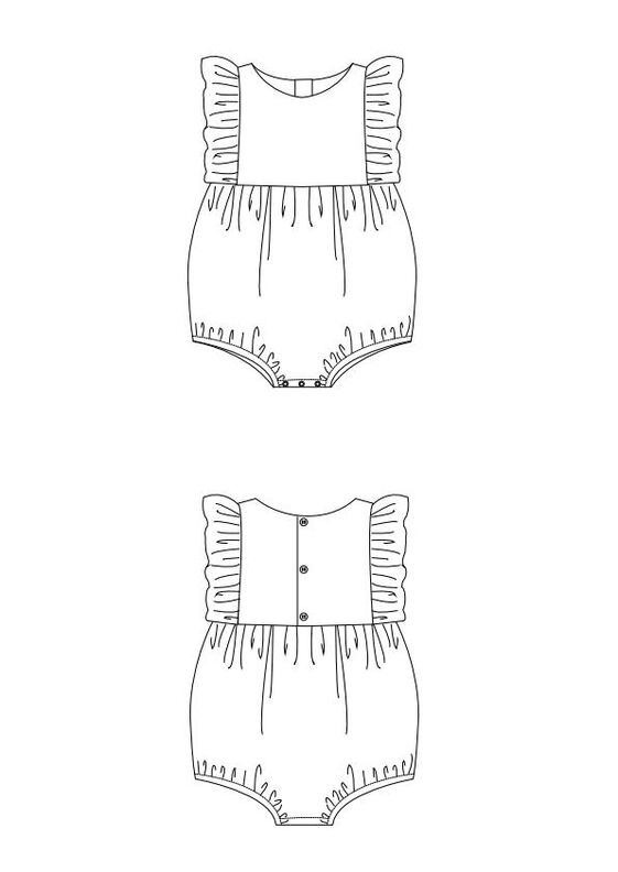 CHIARA Baby-Bloomer / Kurzoverall Schnittmuster  image number 5