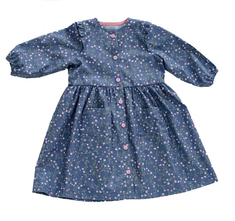 Schnittmuster Mädchen Kleid langen Ärmel MIMI image number 4