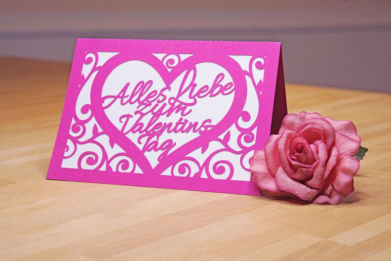 Plotterdatei Valentinstag Karte image number 3