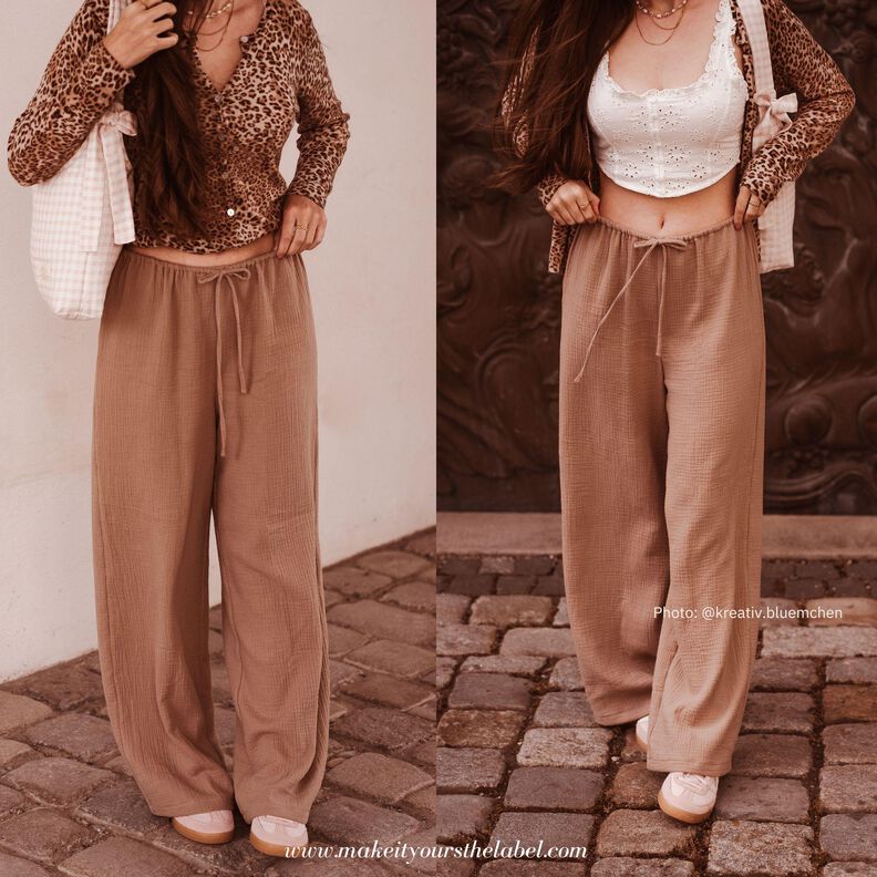 Mid Waist Stoffhose  image number 3