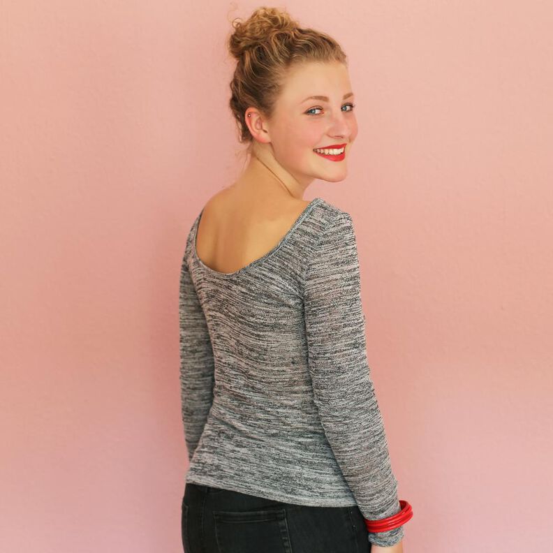 FRAU NIKKI - Langarmshirt mit Rückenausschnitt XS-XL image number 1