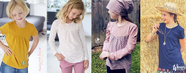 Girly-Shirt Gr. 86-164 Lang- und Kurzarmshirt nähen image number 3