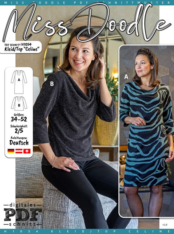 Kleid/ Top Celine N&auml;hanleitung + Schnitt image number 2