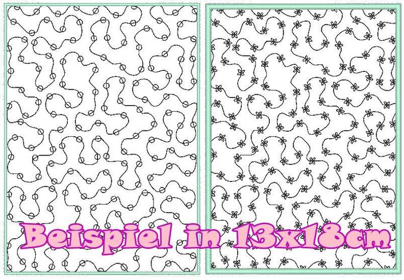 voll flächige Stickdatei zum Stoff besticken 13x18cm image number 7