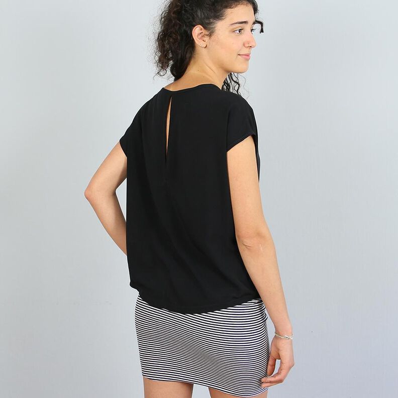 FRAU ILVIE - kurze Bluse mit Rückenschlitz XS-XL image number 7