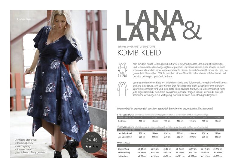 Kombiebook Lara und Lana, 2 Kleiderschnitte in Bundle image number 2