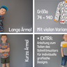 T-Shirt & Langarmshirt für Kinder | 74 –140 | A4, A0, Beamer thumbnail number 4