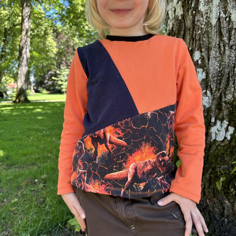 Kinder Shirt mit Teilung Rollkragen SISA ♥ Gr. 110-164 image number 8