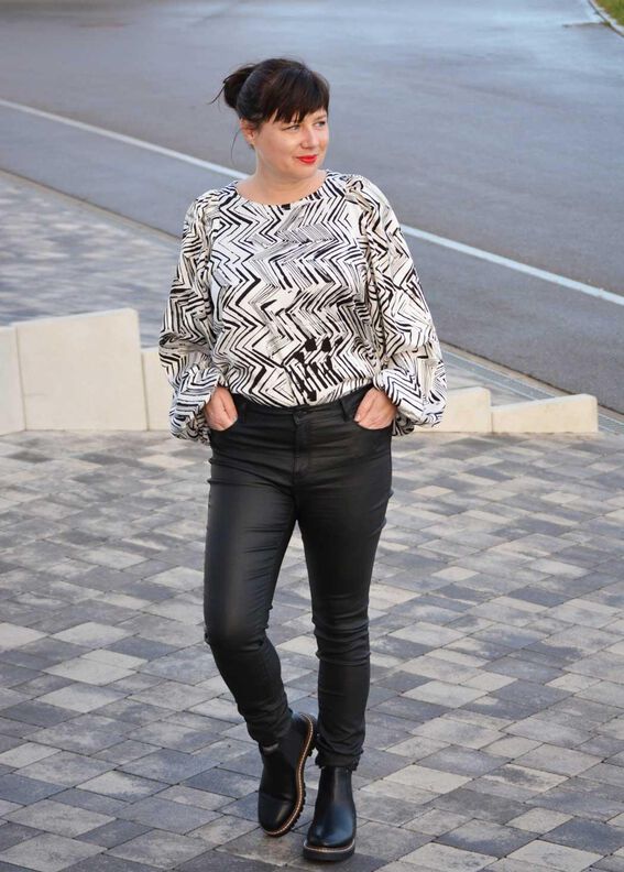 Bluse mit Puffärmeln (34-56) Fabulosa Damen Schnittmuster image number 10
