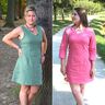Kleid Etuikleid Rundhals- / V-Ausschnitt KLASIK ♥ Gr. 34-56 thumbnail number 9