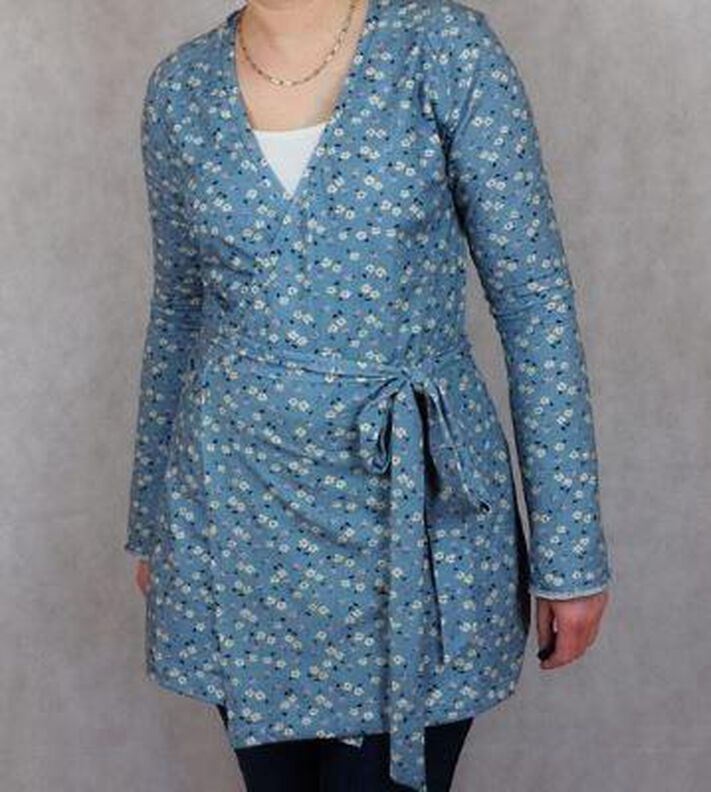 Ebook/Nähanleitung Basic Raglan Wickelkleid/-Shirt Damen Gr. 32-48 image number 7