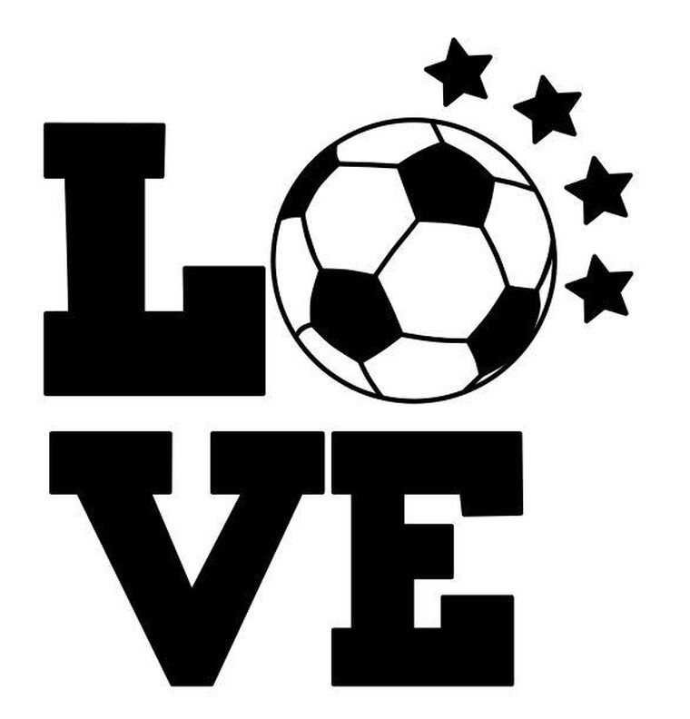Soccer Love Plotterdatei DXF SVG image number 3