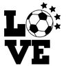 Soccer Love Plotterdatei DXF SVG thumbnail number 3