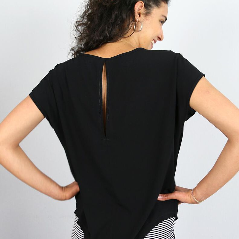FRAU ILVIE - kurze Bluse mit Rückenschlitz XS-XL image number 4